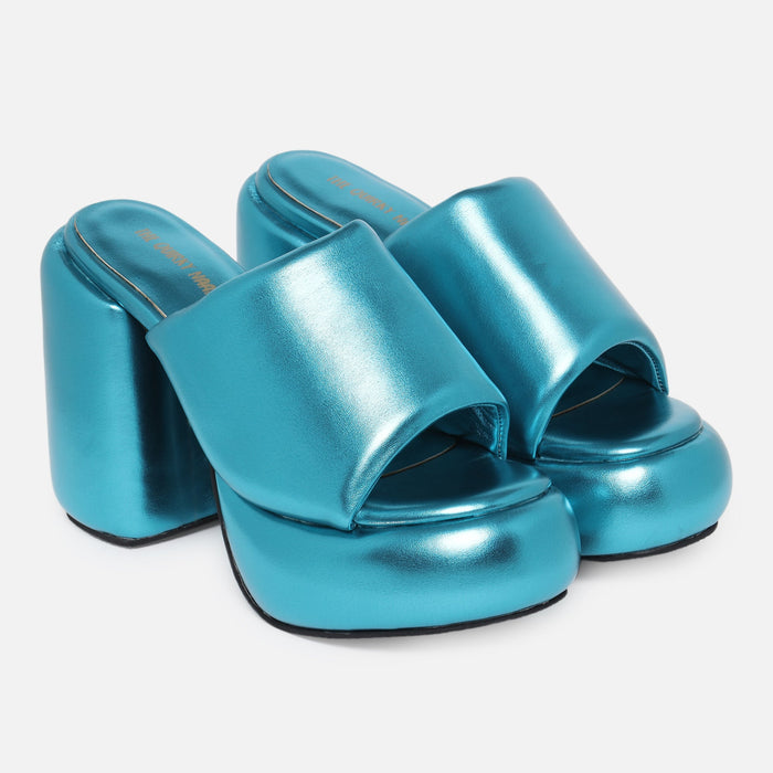Metallic Chunks - Teal - The Quirky Naari