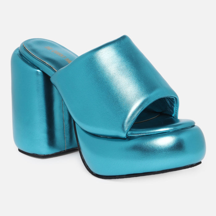 Metallic Chunks - Teal - The Quirky Naari
