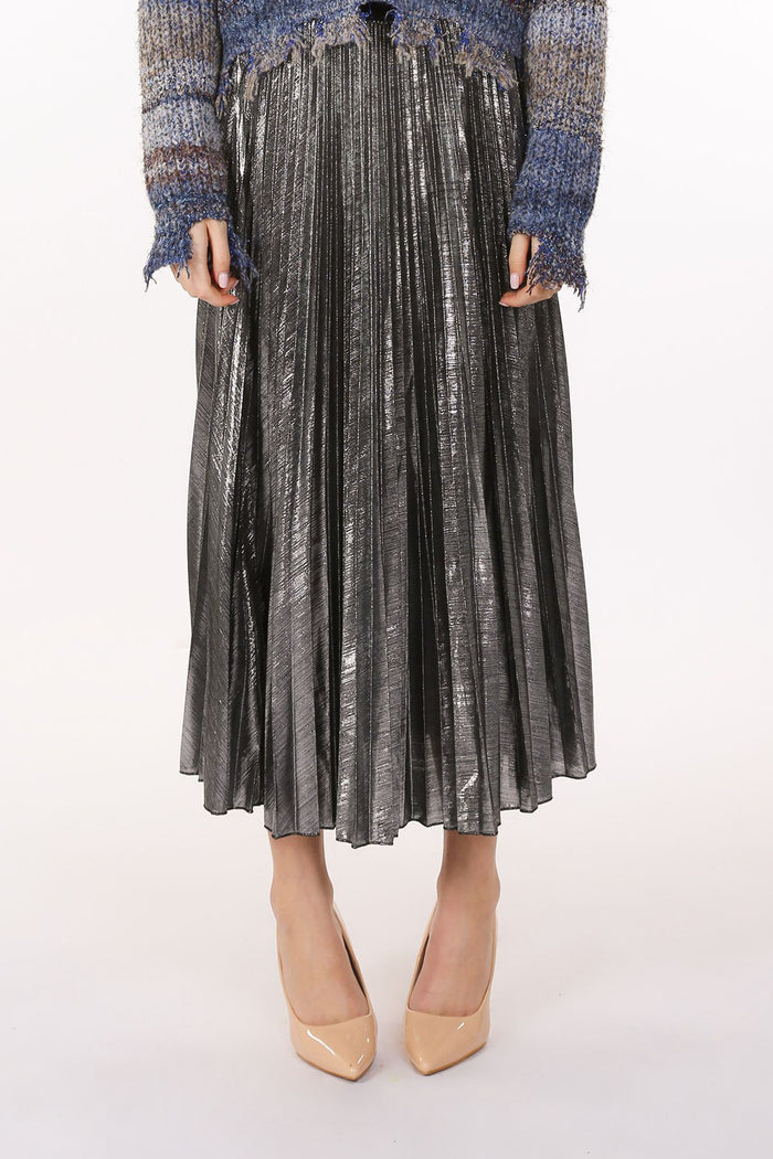Silver pleated skirt, mc5353-silver-1_1