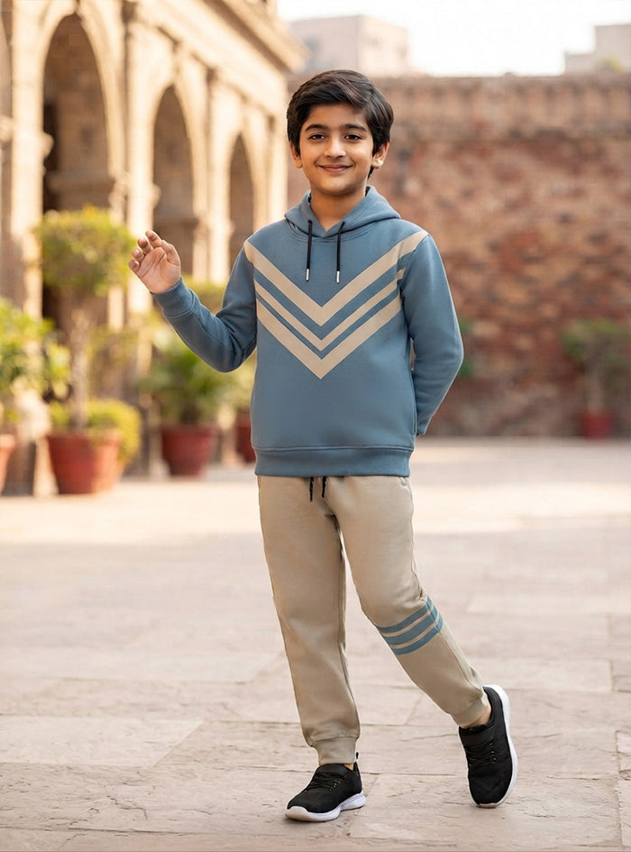 Metro Stripe Hoodie Set