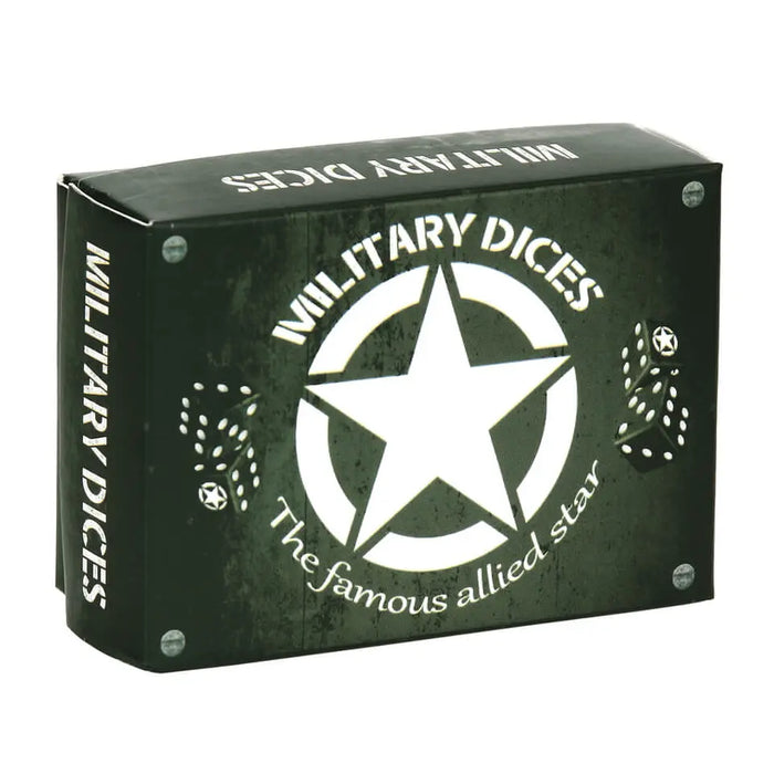 Militær Terninger, 6 stk 101 Inc