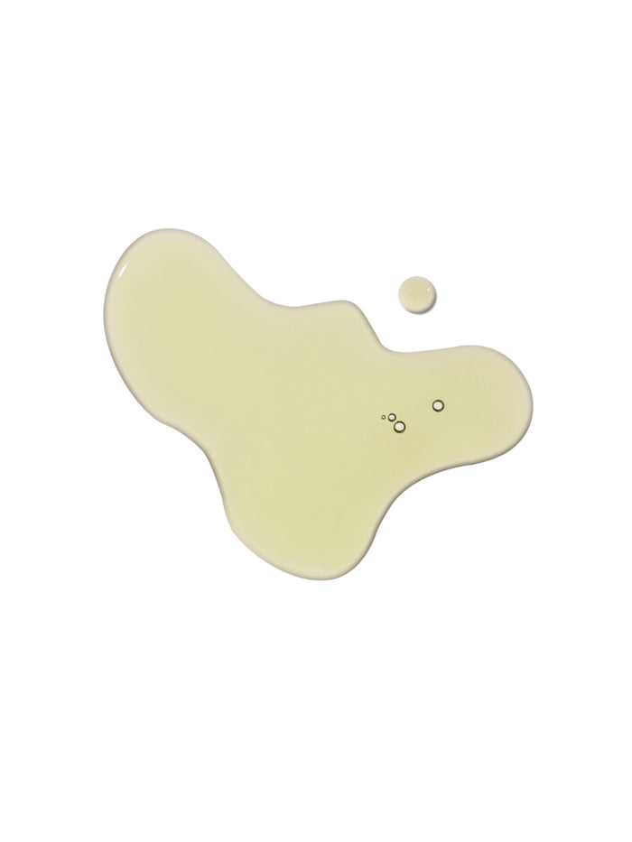 a white liquid with bubbles