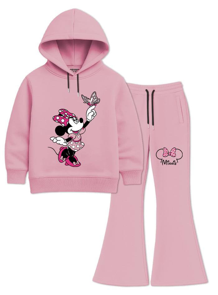 Minnie Bow & Butterfly Girls Hoodie Set