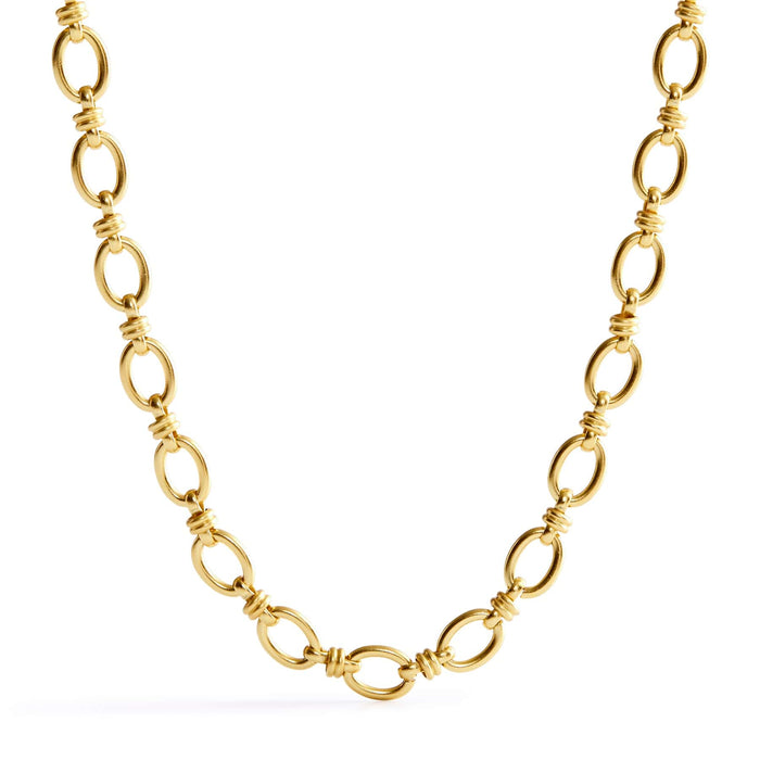 Mixed Chain Necklace-Satin Gold-Image 1-Vera Bradley