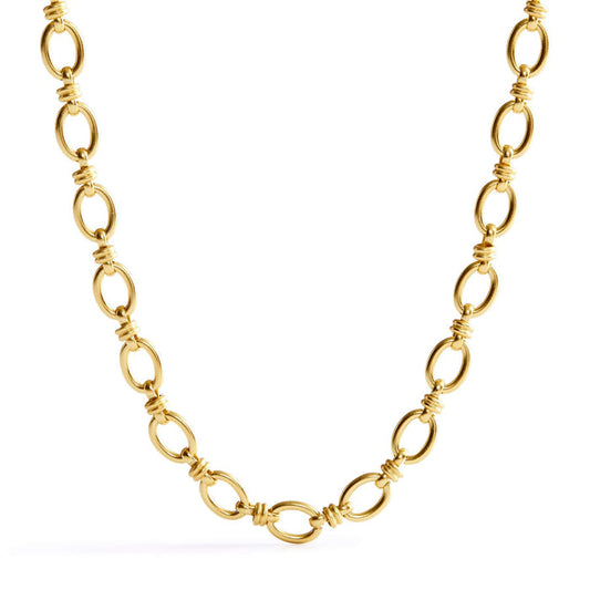Mixed Chain Necklace-Satin Gold-Image 1-Vera Bradley