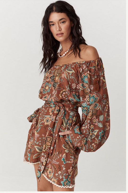 Mojave Lily Tunic Dress - Amber