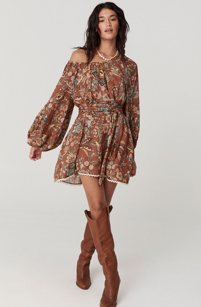 Mojave Lily Tunic Dress - Amber