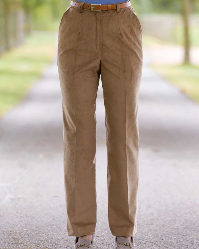 Needlecord Trousers  Ladies - Fawn - Country Collection