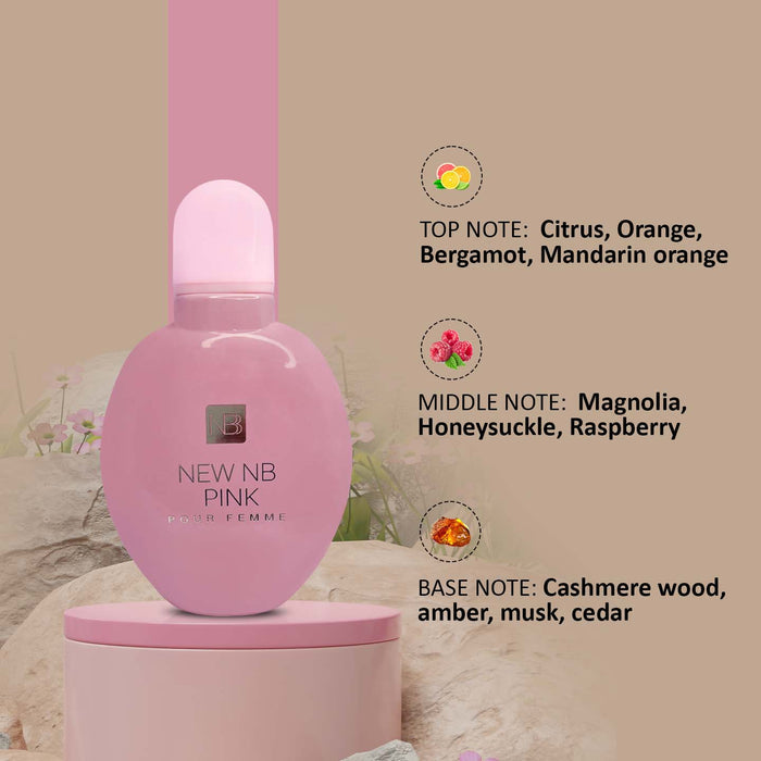 NEW NB PINK EDT PERFUME 125ML FOR WOMEN