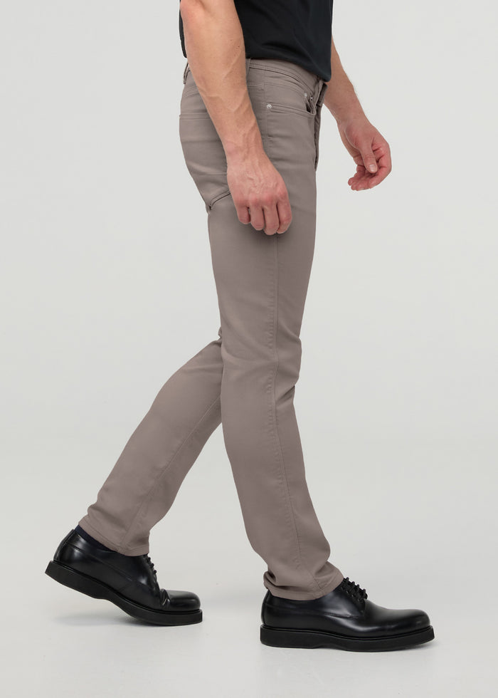 Men's Black Slim Straight Fit Dress Sweatpant side