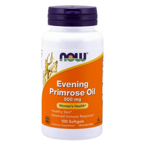 NOW FOODS | Óleo de Prímula - Evening Primrose Oil 500 mg (100 cápsulas)