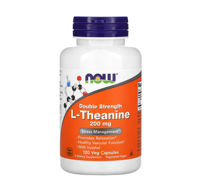 NOW FOODS | Teanina 200 mg (60 Cápsulas)