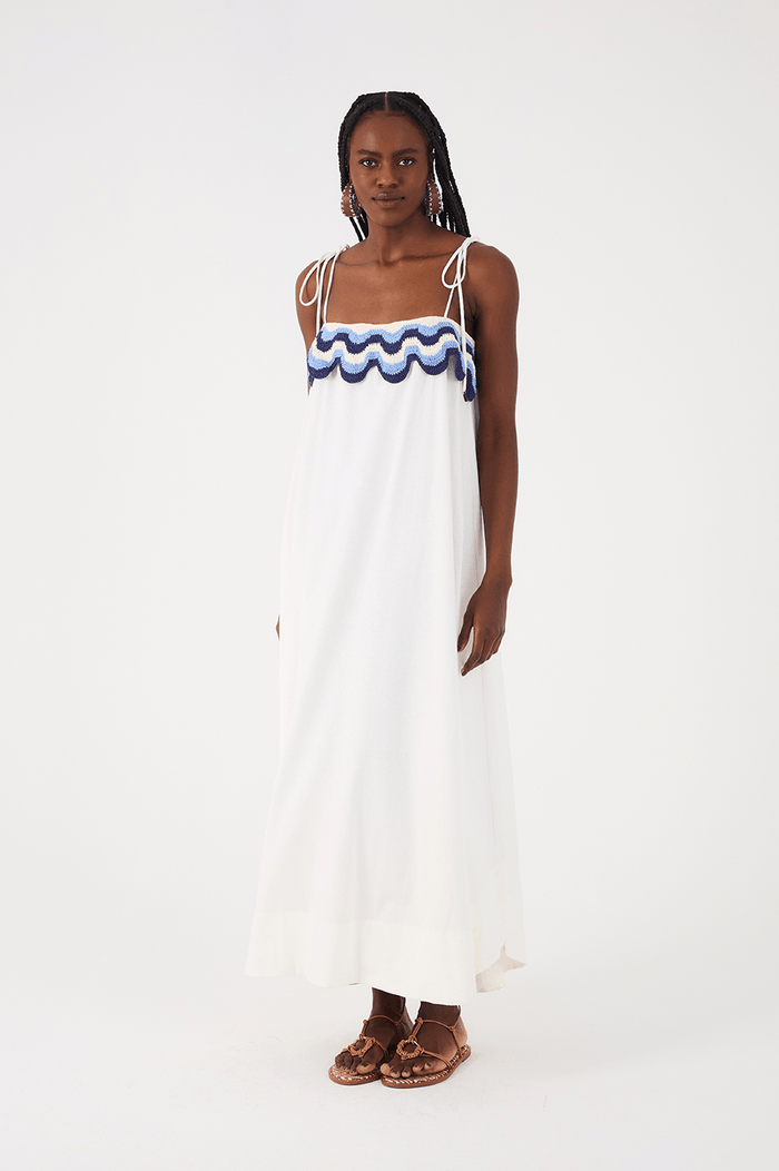 Off-White Crochet Ondas Sleeveless Maxi Dress_2