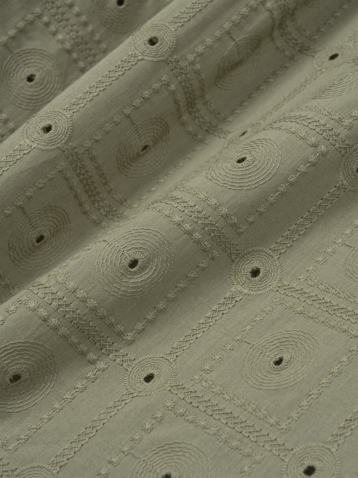Orbit Eyelet Crop Shirt