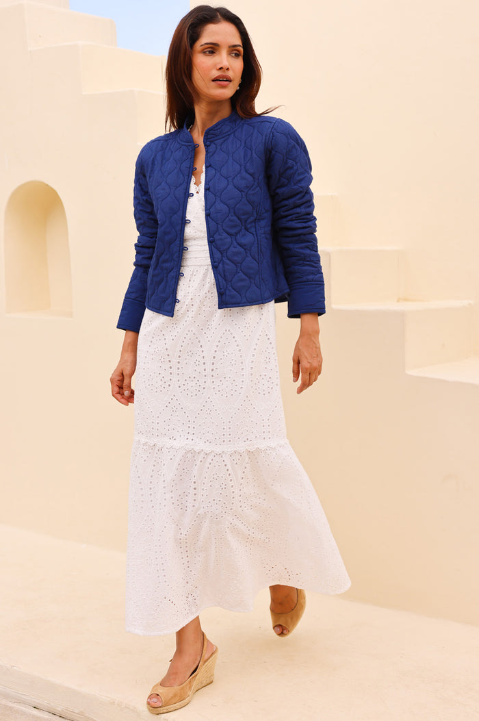 Organic Cotton Polly Jacket | Navy