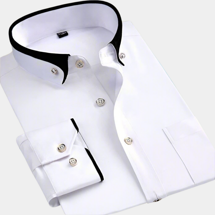 Oscar - Chemise Classique Masculine à Manches Longues