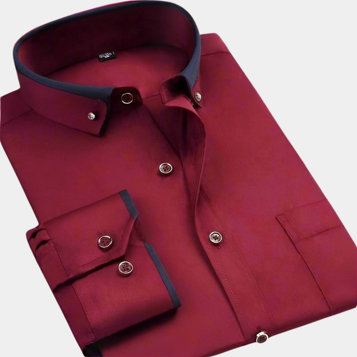 Oscar - Chemise Classique Masculine à Manches Longues