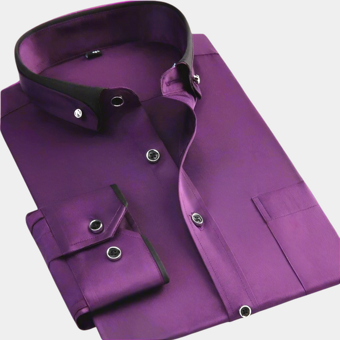 Oscar - Chemise Classique Masculine à Manches Longues