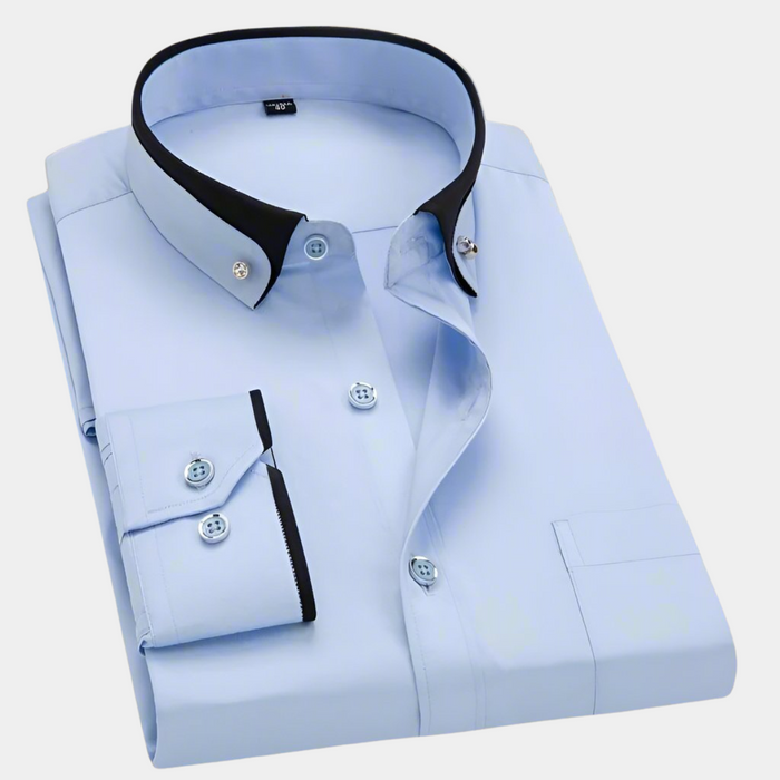 Oscar - Chemise Classique Masculine à Manches Longues