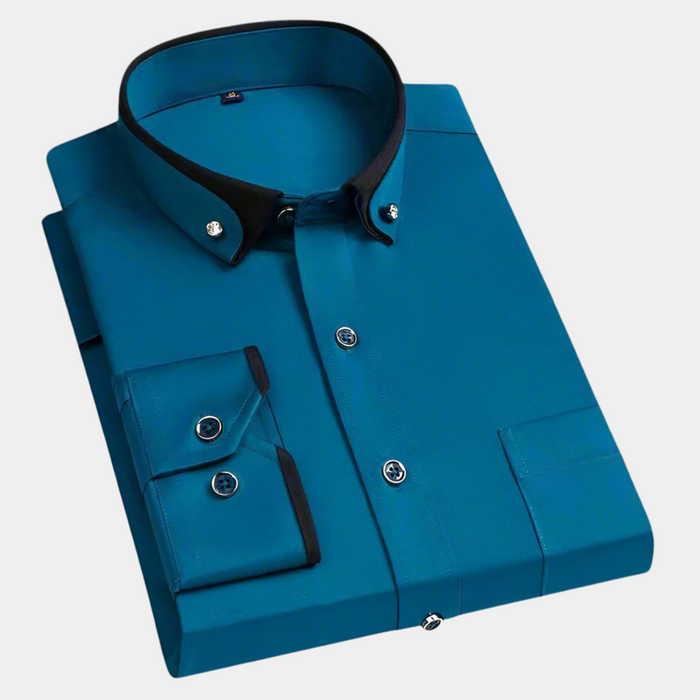 Oscar - Chemise Classique Masculine à Manches Longues