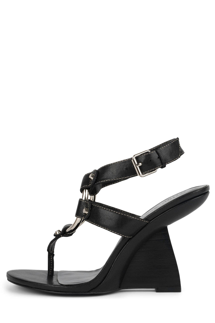 PAISLEY Jeffrey Campbell Wedge Sandal Black