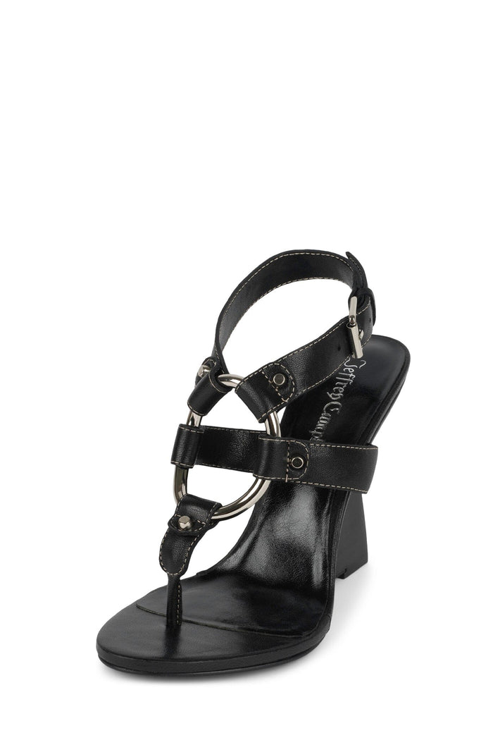 PAISLEY Jeffrey Campbell Wedge Sandal Black _hover