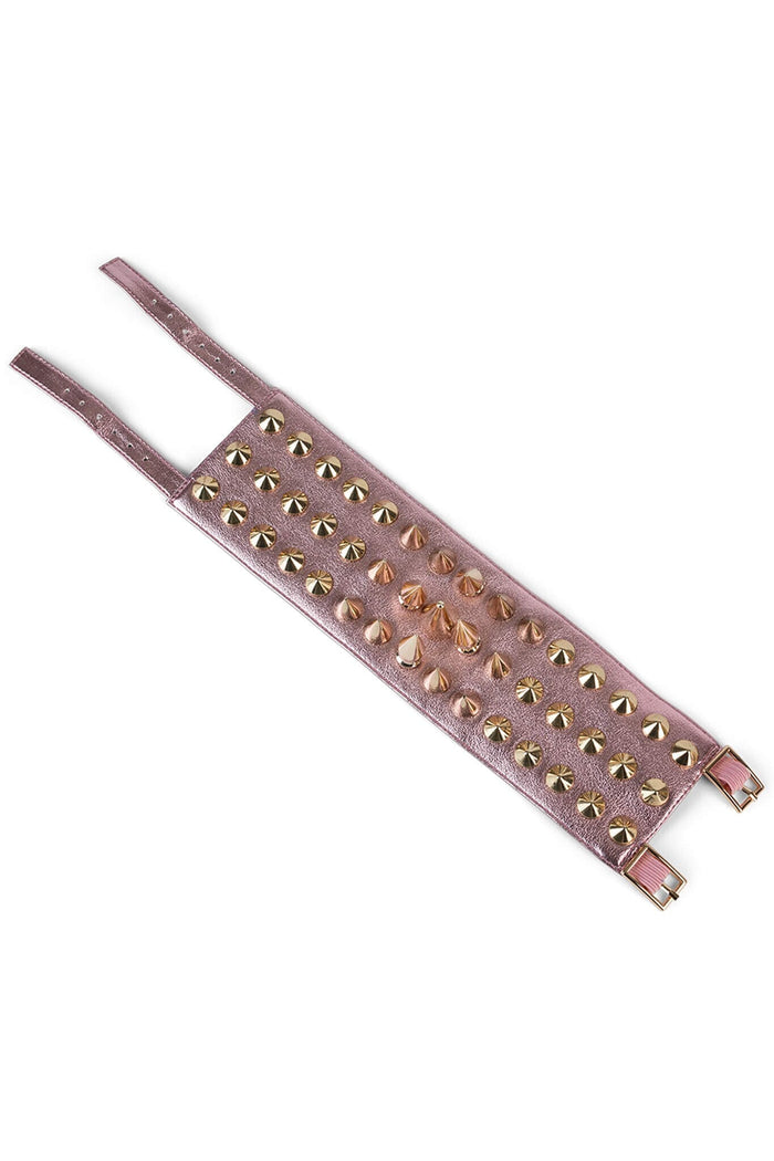 PARTY-GIRL Jeffrey Campbell Arm-Cuff Pink Metallic Gold