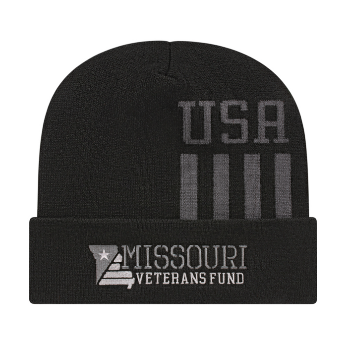 Patriotic Knit Cap with Cuff