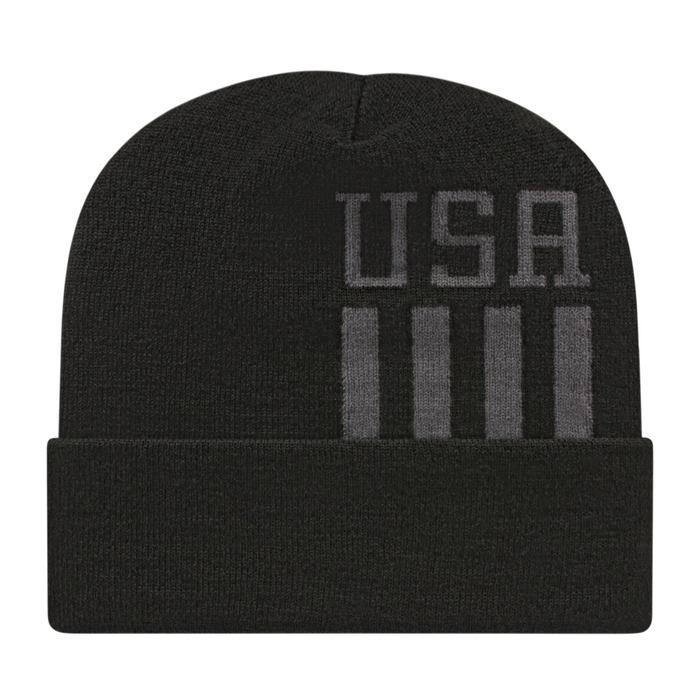 Patriotic Knit Cap with Cuff