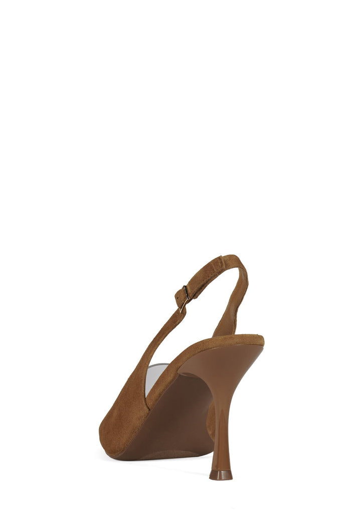 PATRIZIA Jeffrey Campbell Heeled Sandal Tan Suede