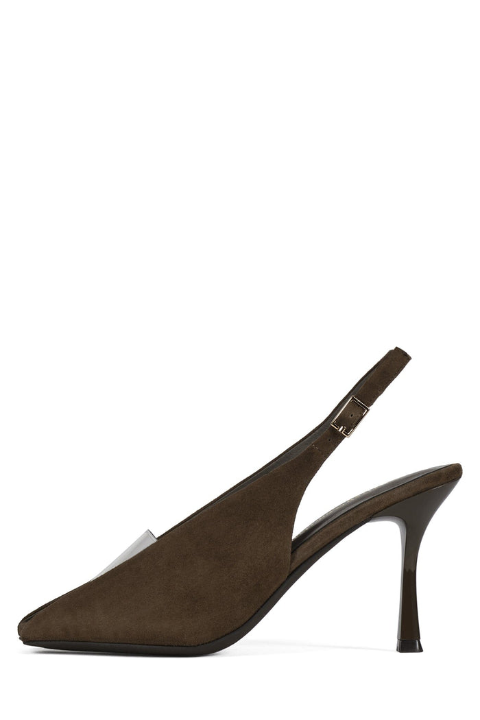 PATRIZIA Jeffrey Campbell Heeled Sandal Brown Suede