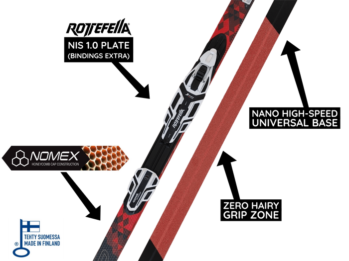 A product picture of the Peltonen INFRA X ZERO 2020 Classic Skis B-GRADE MINOR DEFECTS