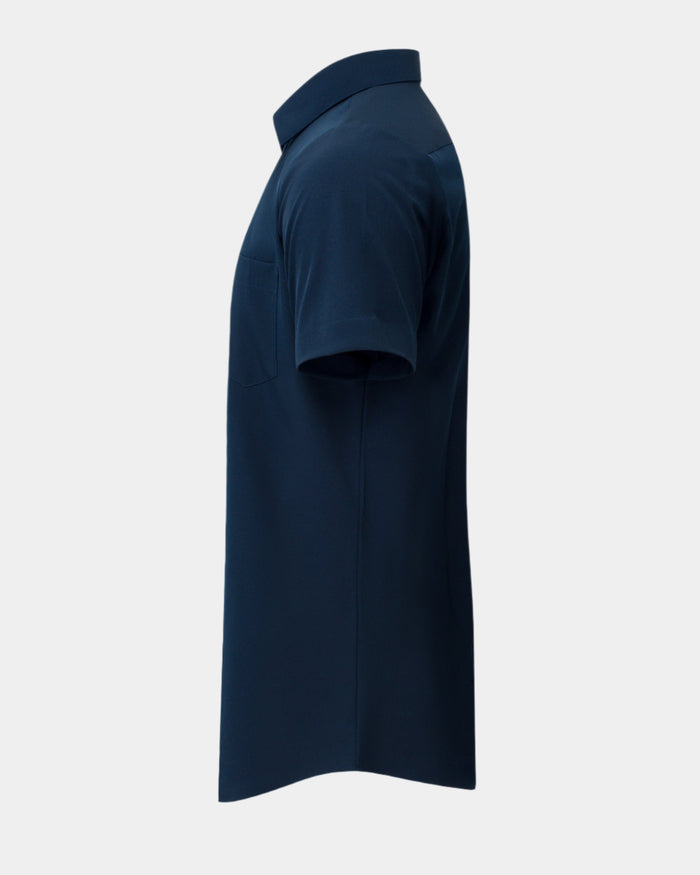 Phenom Classic True Navy Short Sleeve Dress Shirt