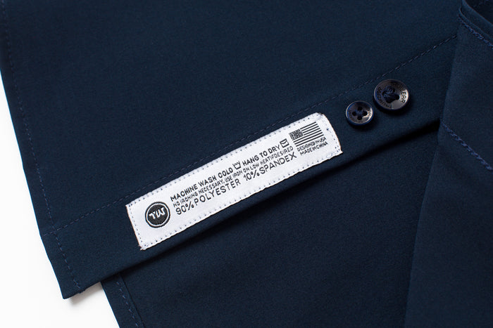 Phenom Classic True Navy Short Sleeve Dress Shirt