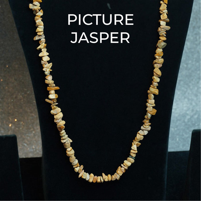 Picture Jasper Chips Mala