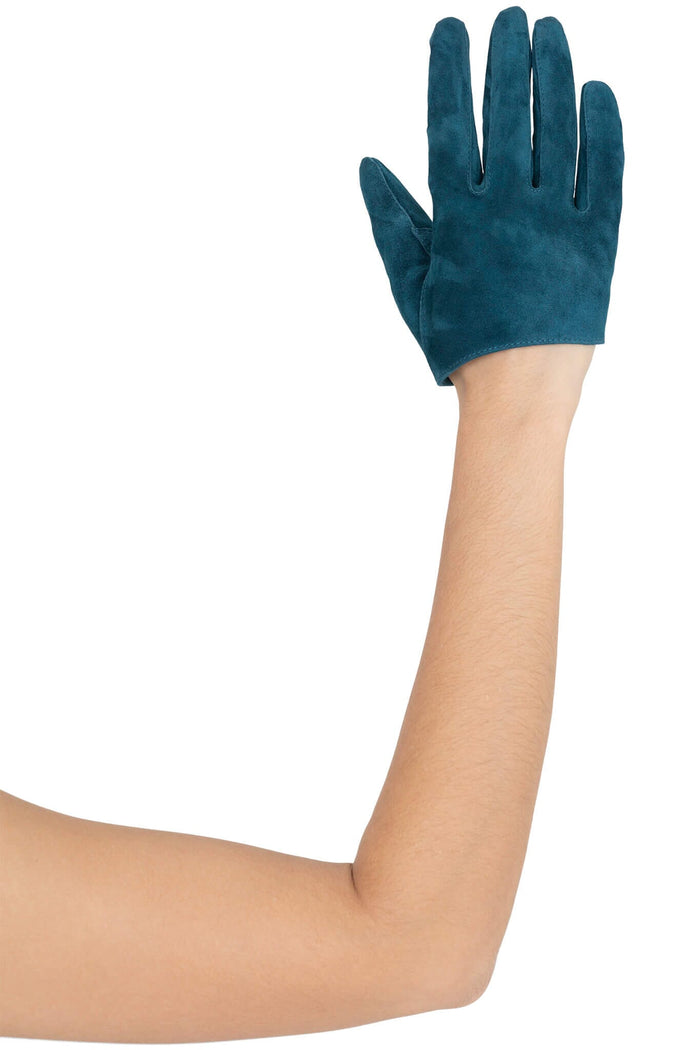PIT-CREW GLOVES Turquoise Suede