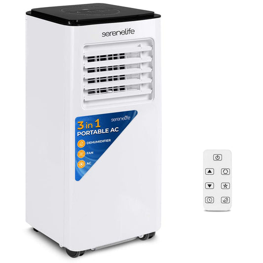 Portable Air Conditioner 8000 BTU Efficient Cooling Compact White