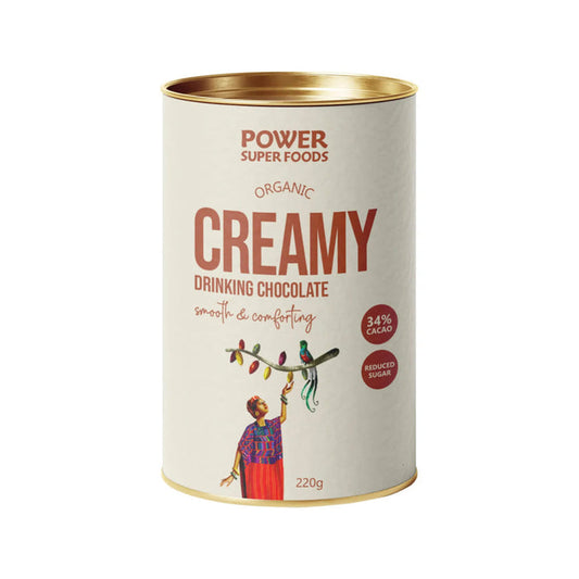 POWER SUPER FOODS Creamy Drinking Chocolate 220g - L'Organic