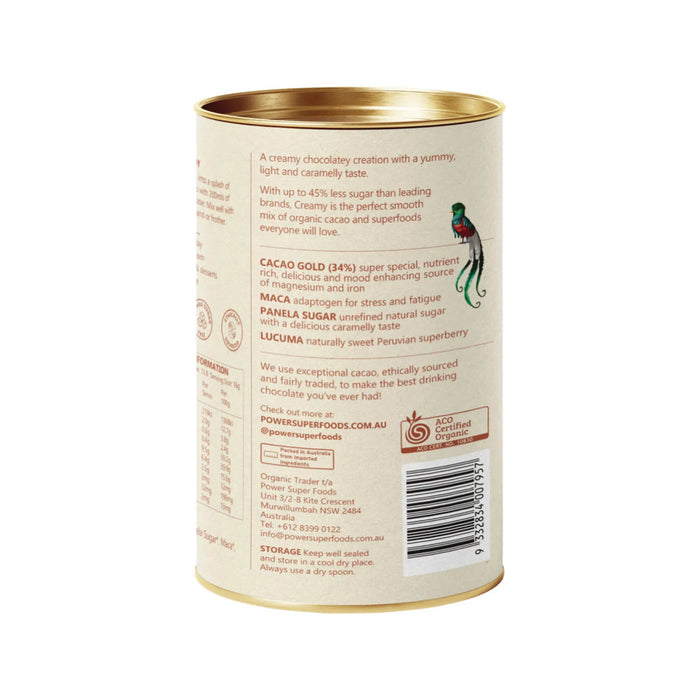 POWER SUPER FOODS Creamy Drinking Chocolate 220g - L'Organic