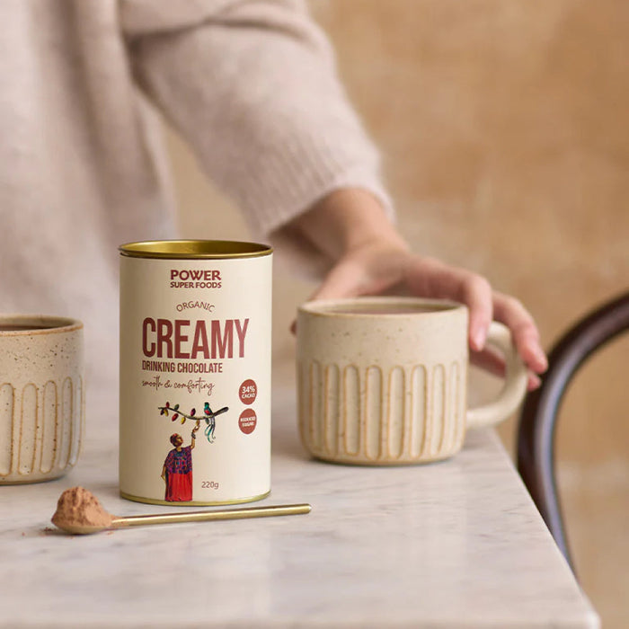 POWER SUPER FOODS Creamy Drinking Chocolate 220g - L'Organic