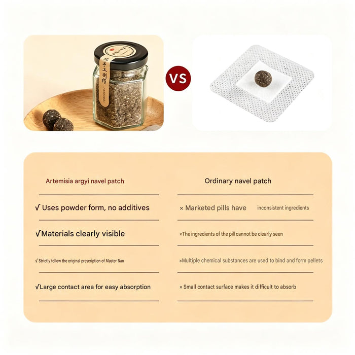 Pure Handcrafted Qi Ai Navel Patch — Nan Huai Jin Formula. Warm Your Center. Your Face Will Show It.