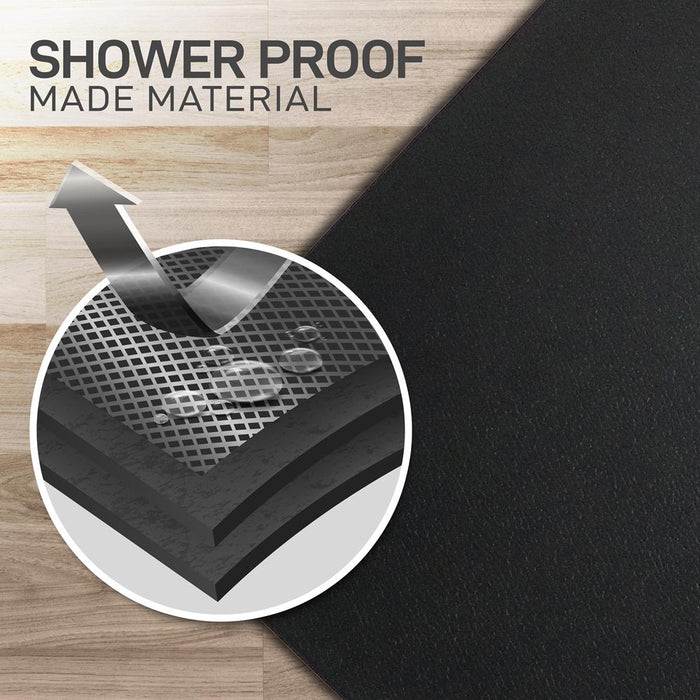 Pvc Bike Mat - Durable With Non-Slip Texture, Portable & Easy To Store