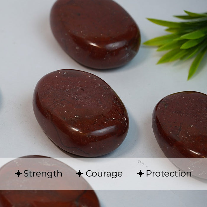 Red Jasper Palm Stone