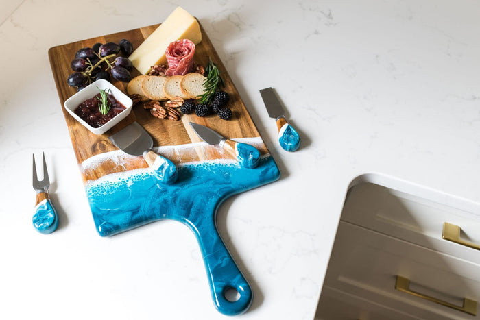 Resin Art  Cheese Spreader Set -Ocean Vibes