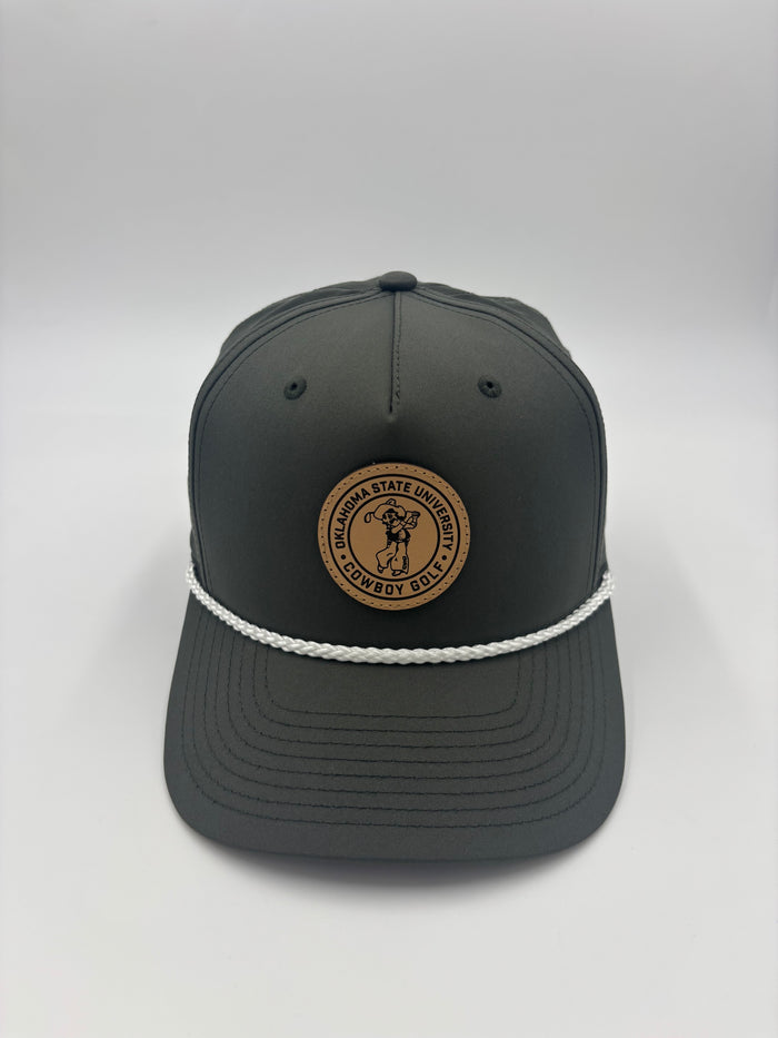 Richardson 5 Panel Performance Rope Hat with Leather Patch