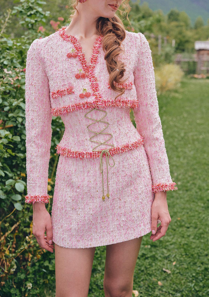 Rose Afternoon Tea Tweed Skirt