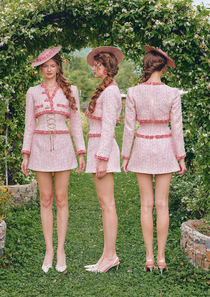 Rose Afternoon Tea Tweed Skirt