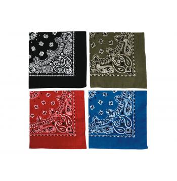 Rothco Trainmen Paisley Bandana – Extra-Large - 27” X 27"