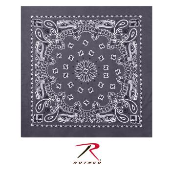 Rothco Trainmen Paisley Bandana – Extra-Large - 27” X 27"