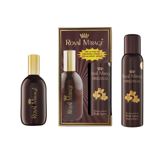 Royal Mirage Original Brown Gift Set EDC Body Spray Combo